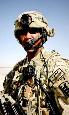 Afghanistan Soldier wallpaper 240x400