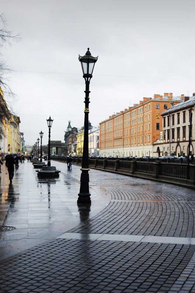 Nevsky Prospect in St  Petersburg wallpaper 640x960