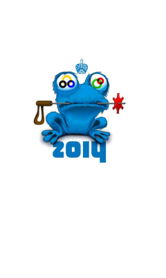 Das Sochi 2014 Olympic Mascot Wallpaper 240x400