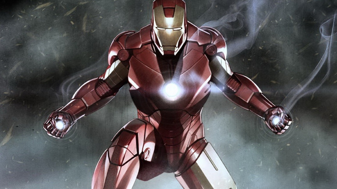 Fondo de pantalla Iron Man 1366x768