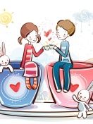 Valentine Cartoon Images wallpaper 132x176