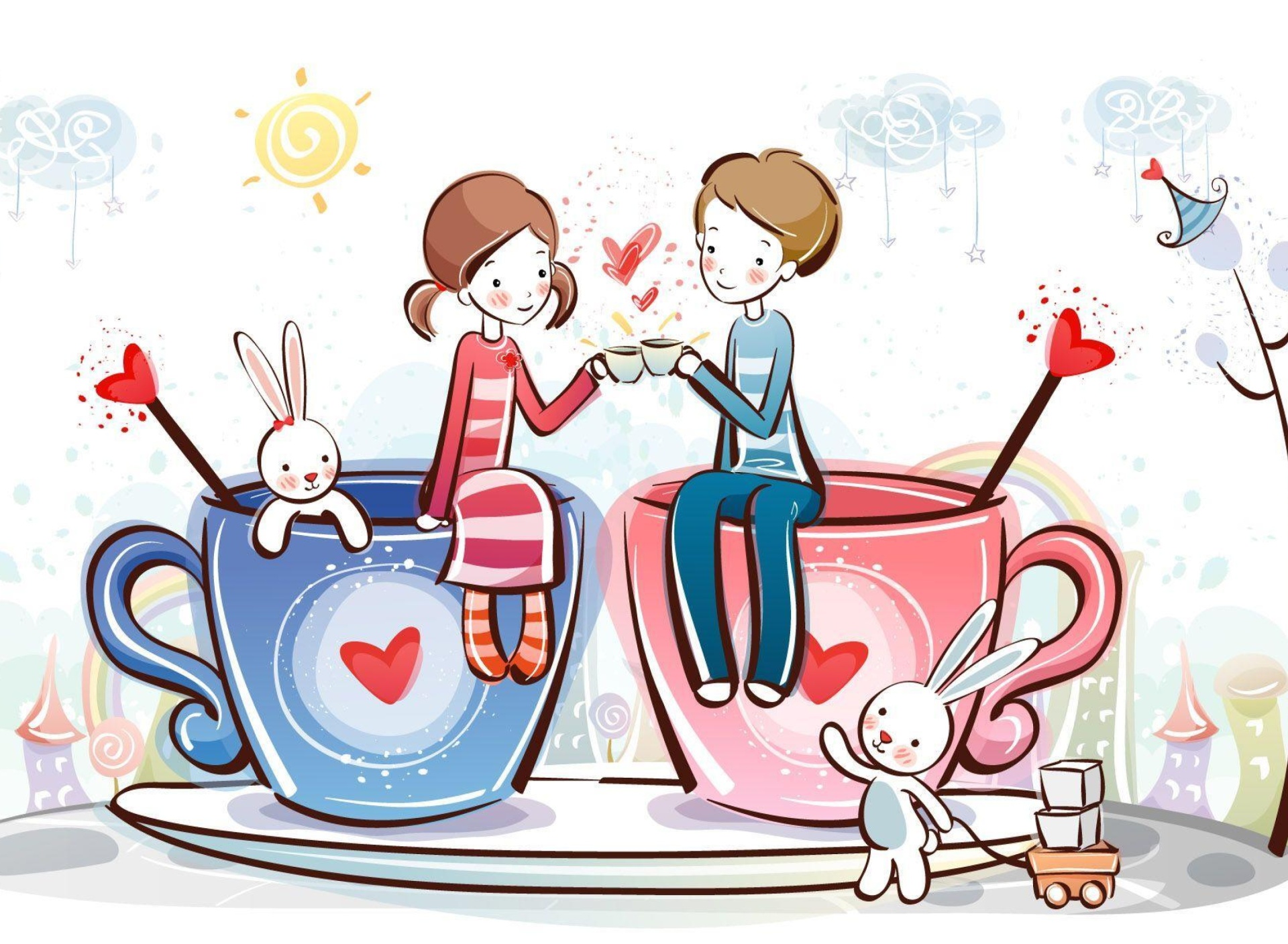 Valentine Cartoon Images wallpaper 1920x1408