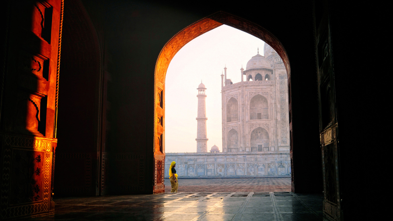 Обои Taj Mahal, India 1280x720