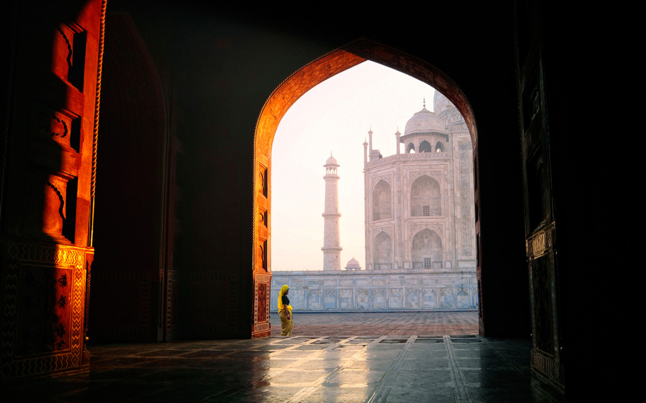 Das Taj Mahal, India Wallpaper 1280x800