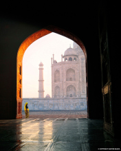 Taj Mahal, India wallpaper 176x220