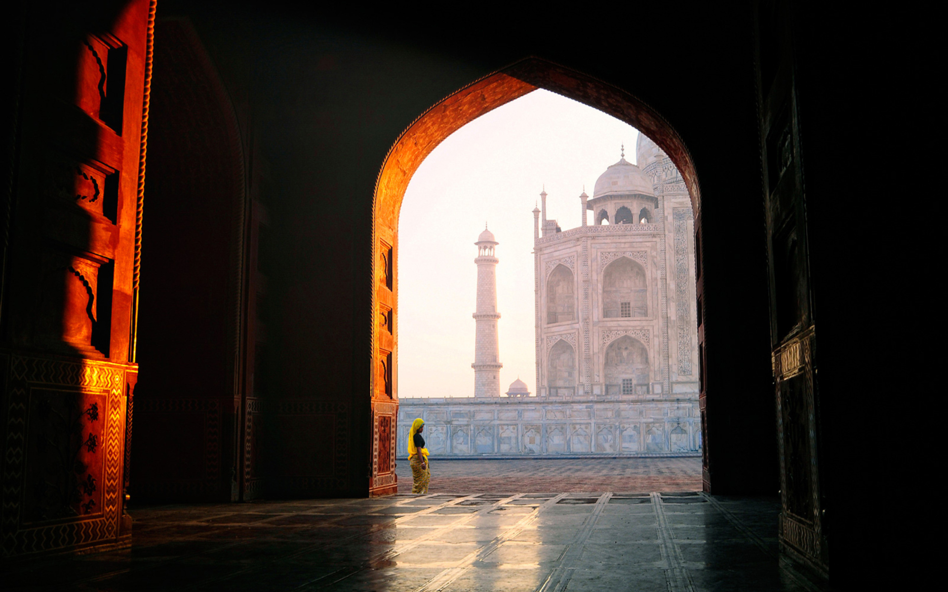 Screenshot №1 pro téma Taj Mahal, India 1920x1200