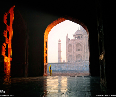 Screenshot №1 pro téma Taj Mahal, India 480x400