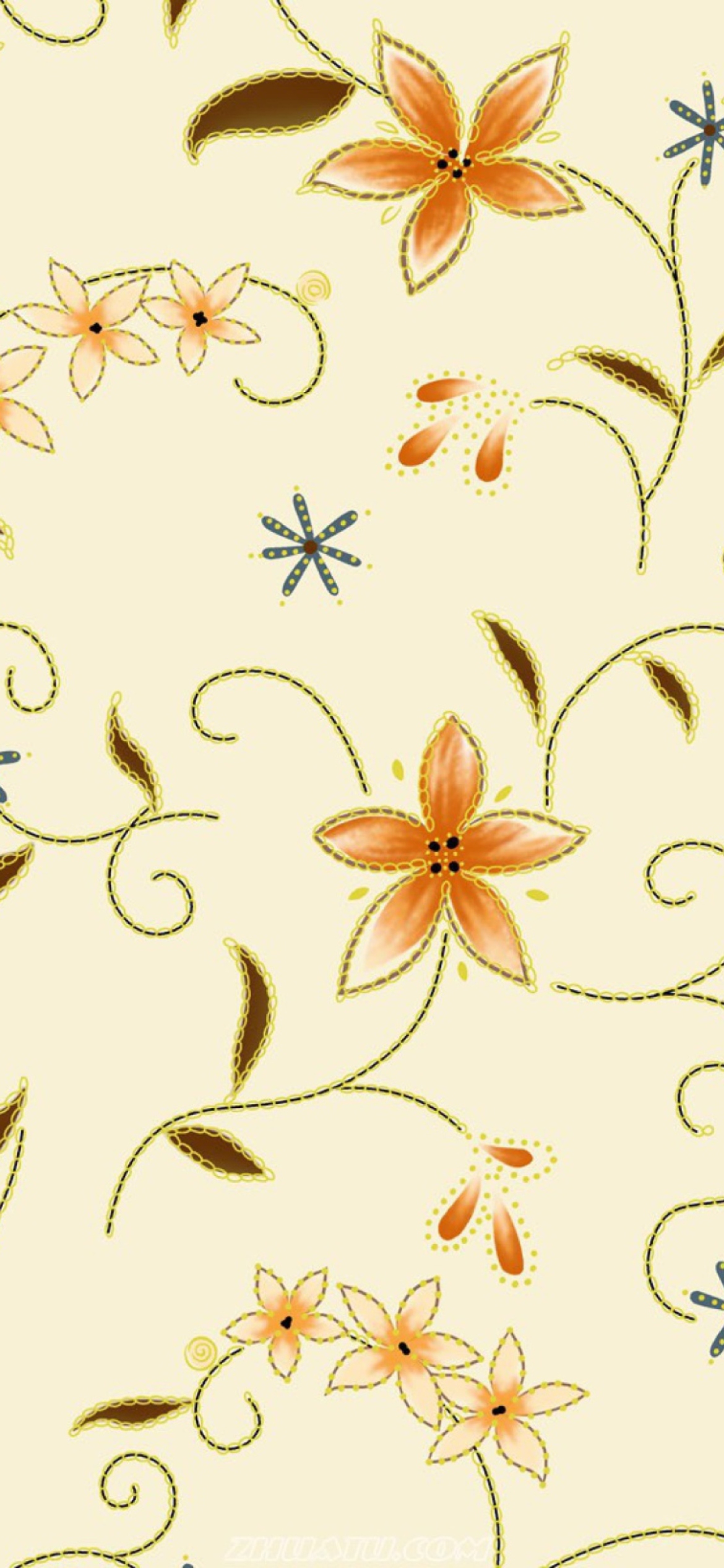 Floral Design wallpaper 1170x2532