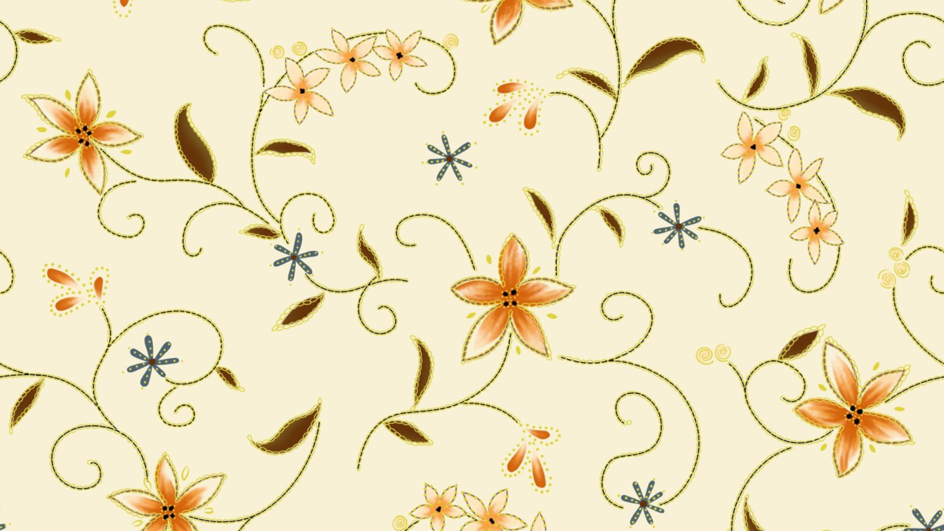 Das Floral Design Wallpaper 1366x768