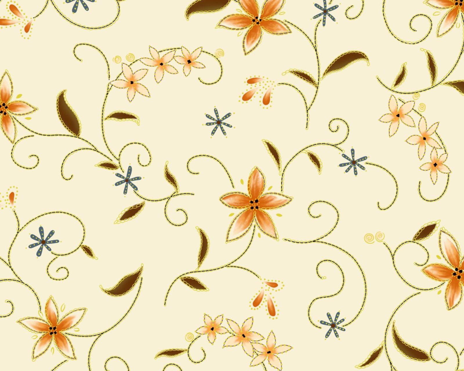 Das Floral Design Wallpaper 1600x1280