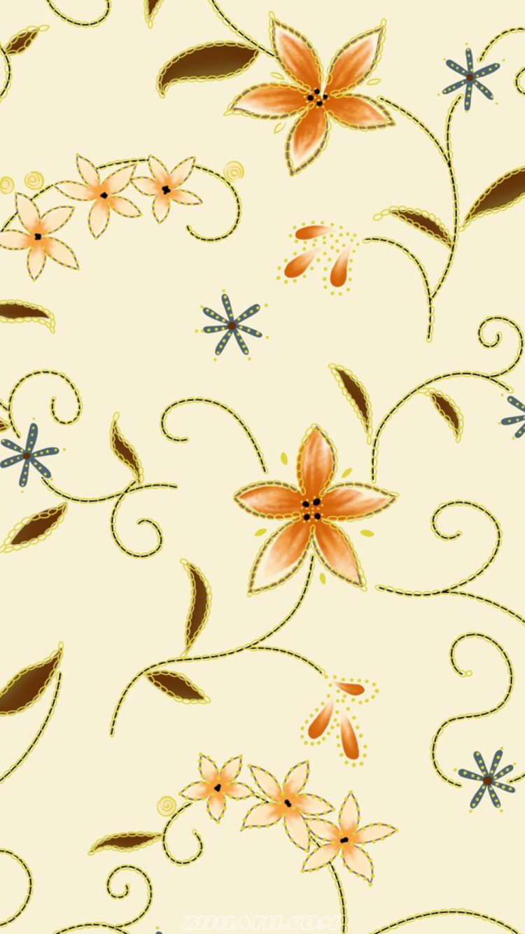 Floral Design wallpaper 750x1334