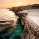 Das Cyprus Beach Wallpaper 128x128
