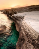 Fondo de pantalla Cyprus Beach 128x160