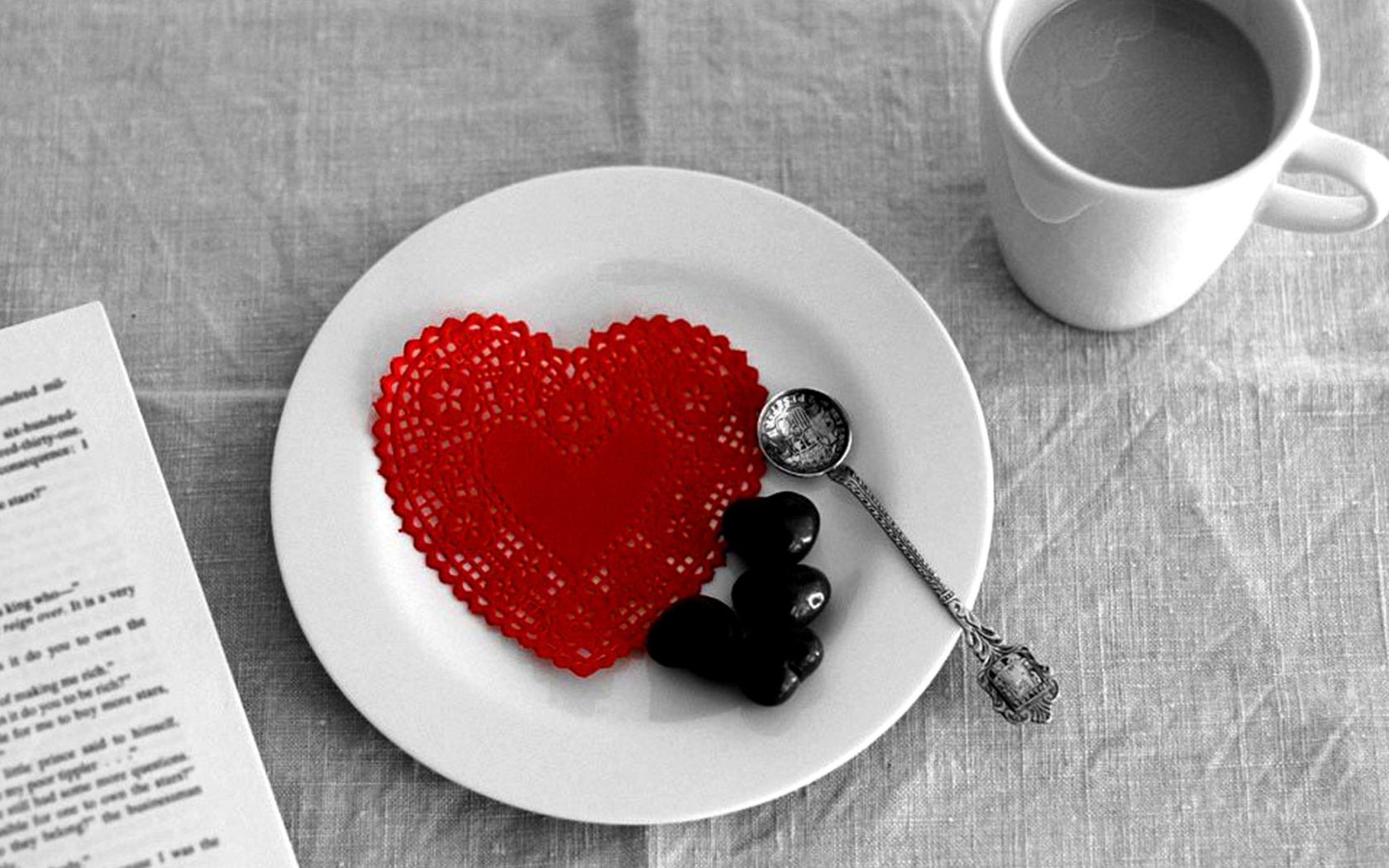 Fondo de pantalla Valentine Breakfast 1680x1050