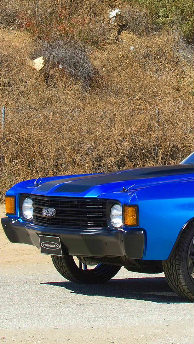 Das 1972 Chevrolet Chevelle SS Coupe Wallpaper 640x1136