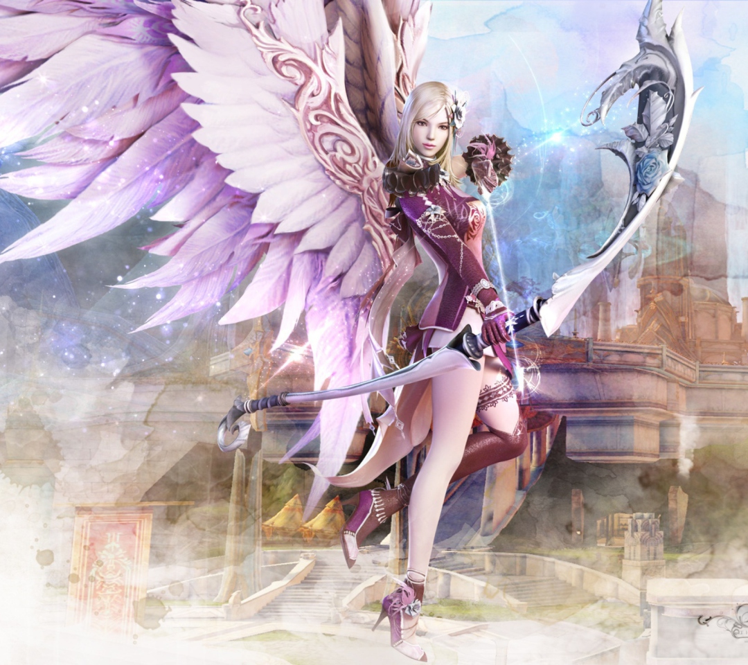 Das Fantasy Archer Girl Wallpaper 1080x960