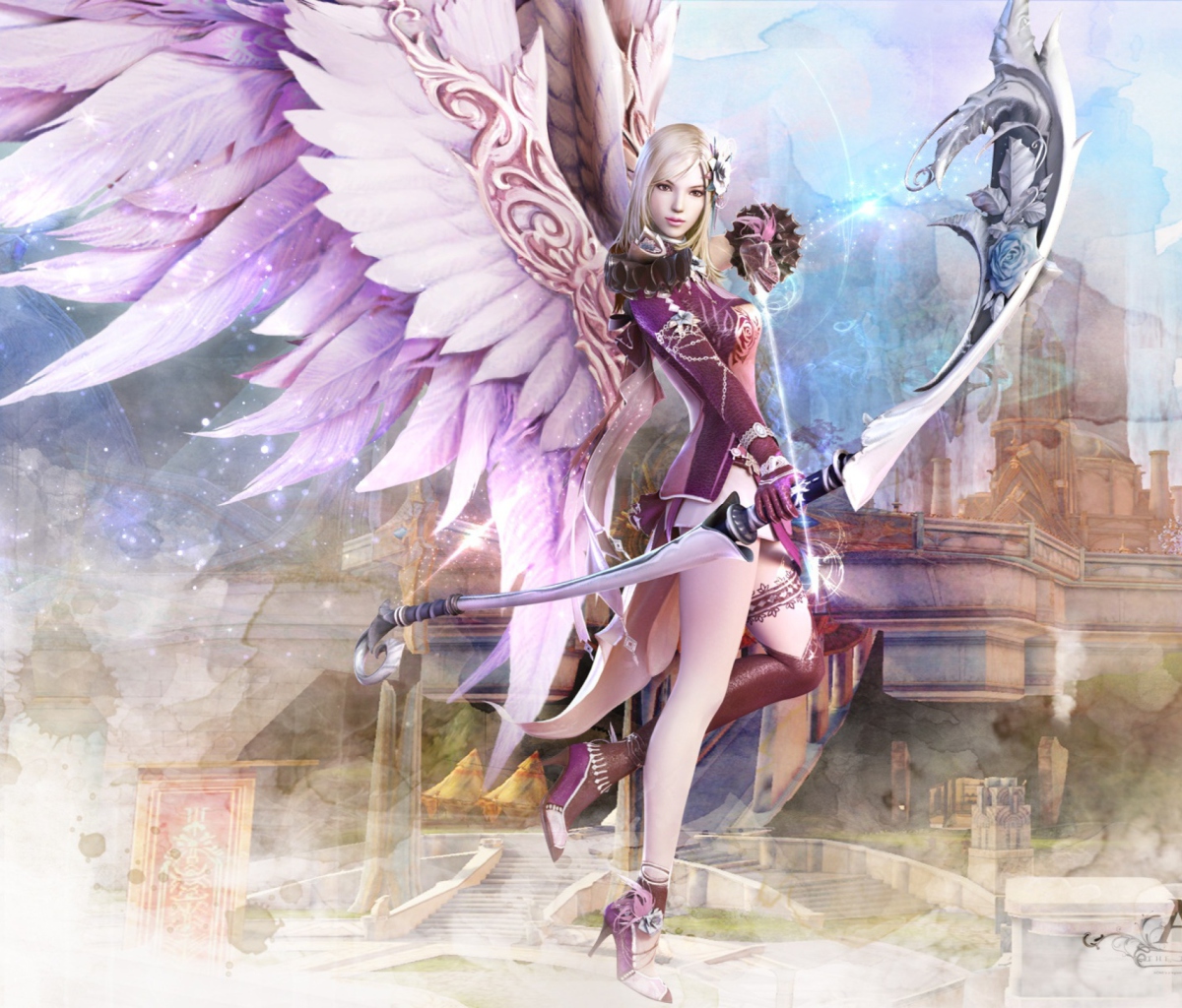 Screenshot №1 pro téma Fantasy Archer Girl 1200x1024