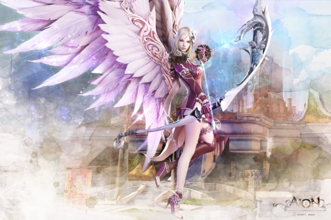 Sfondi Fantasy Archer Girl 480x320