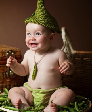 Happy Baby Green Peas - Obrázkek zdarma pro Nokia X3