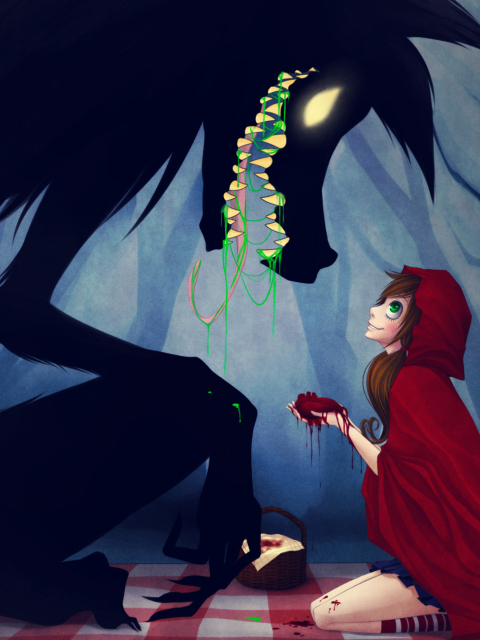 Red Riding Hood And Wolf screenshot #1 480x640