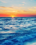 Ocean Beach At Sunset screenshot #1 128x160