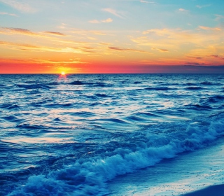 Kostenloses Ocean Beach At Sunset Wallpaper für Nokia 6230i