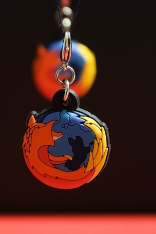 Das Firefox Key Ring Wallpaper 320x480