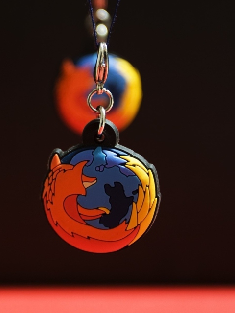 Firefox Key Ring wallpaper 480x640