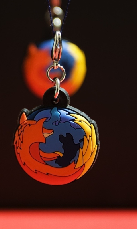 Das Firefox Key Ring Wallpaper 480x800