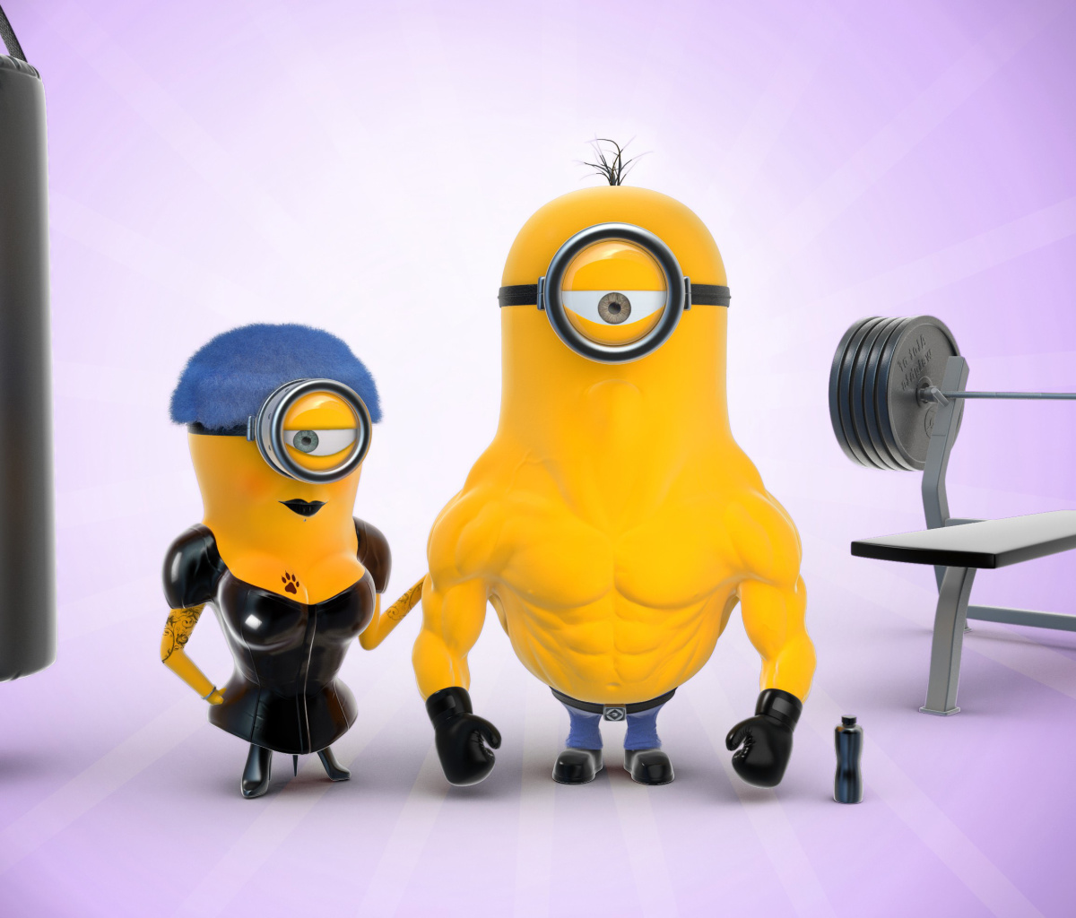 Обои Despicable Me 2 in Gym 1200x1024