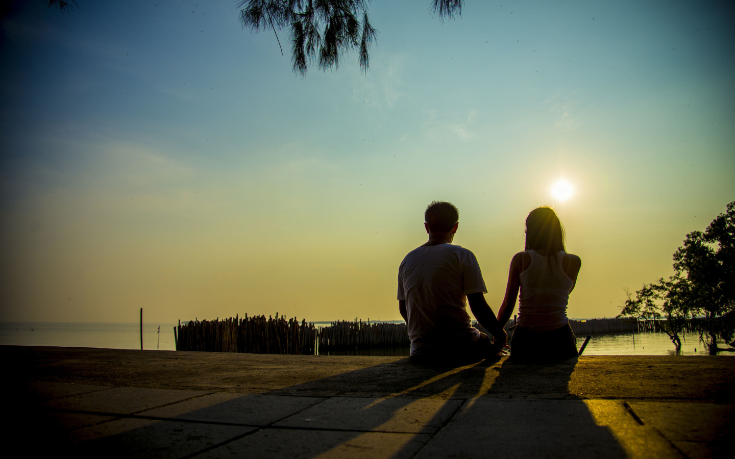 Sfondi Romance At Sunset 1440x900