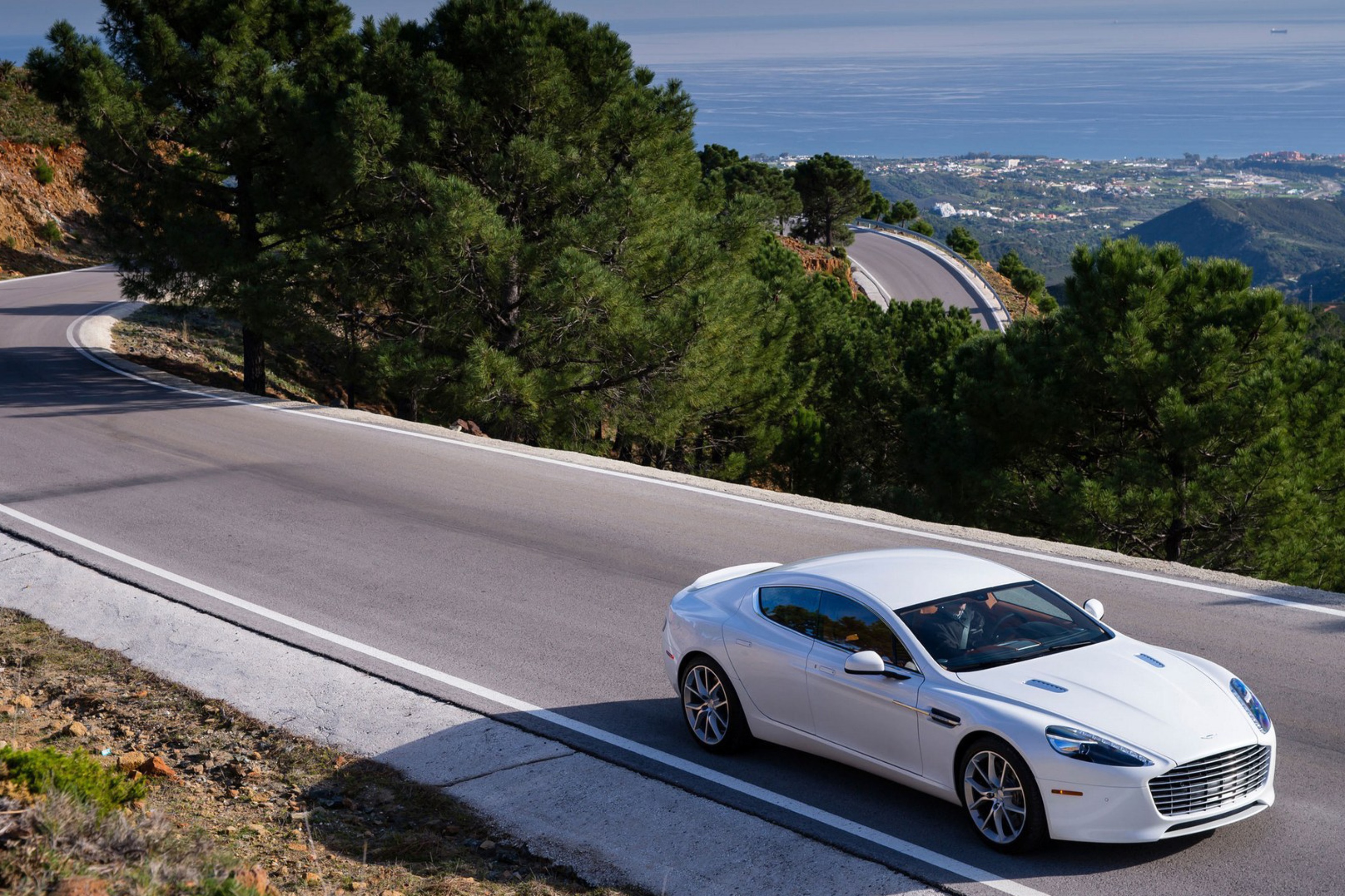 Aston Martin on Highway wallpaper 2880x1920