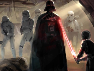 Screenshot №1 pro téma Star Wars Darth Vader 320x240