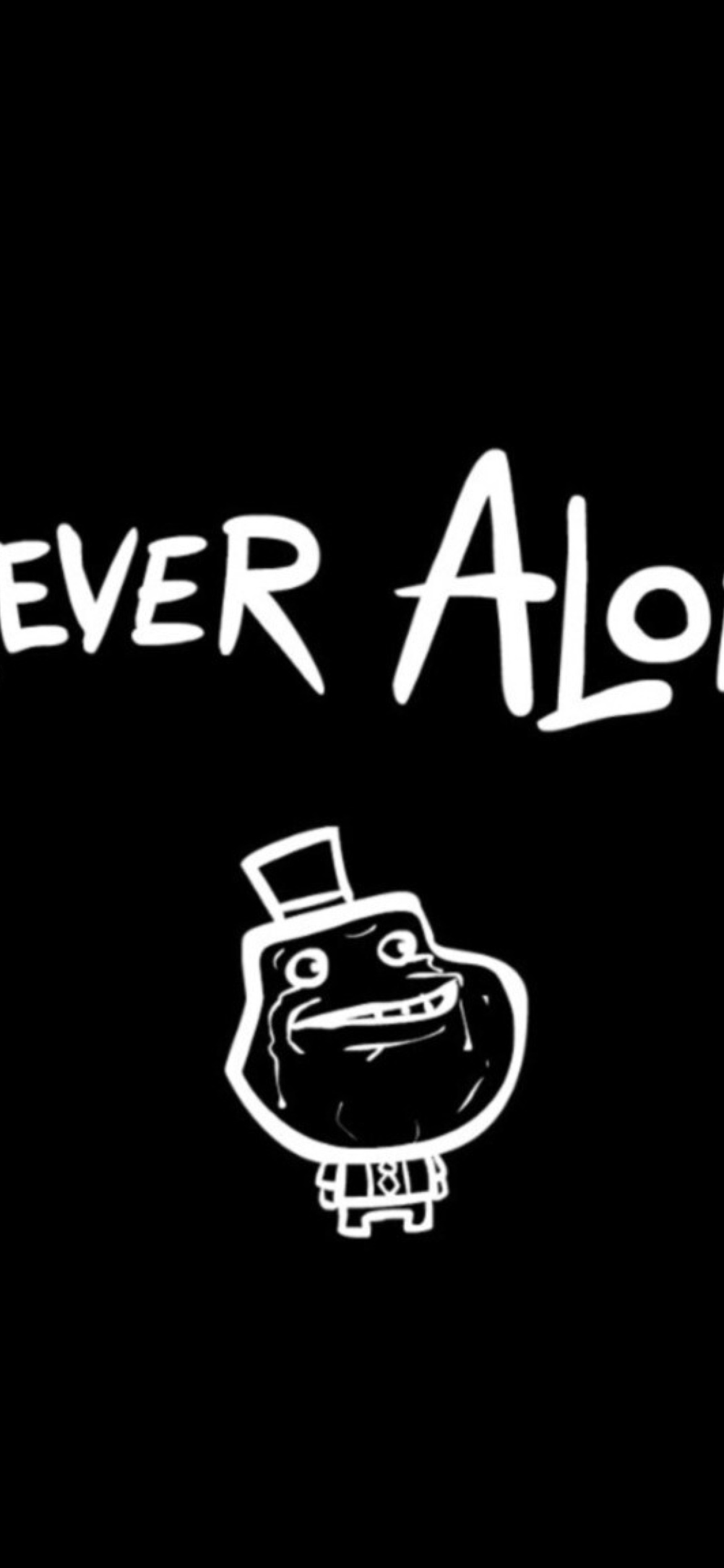 Forever Alone Meme wallpaper 1170x2532