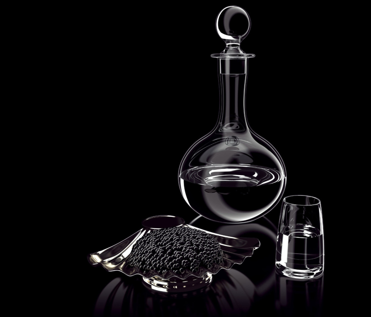 Sfondi Caviar And Vodka 1200x1024