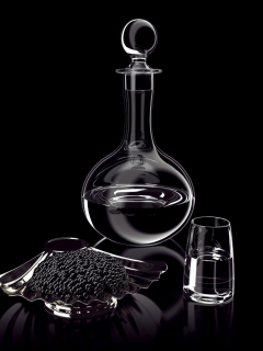 Das Caviar And Vodka Wallpaper 240x320