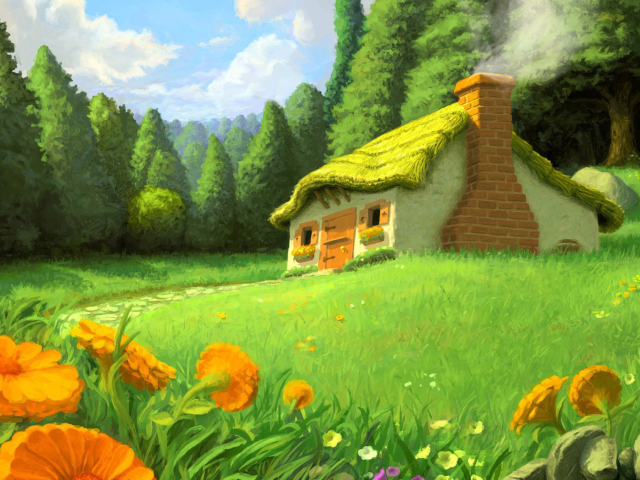 Das Fantasy Art Scenery Wallpaper 640x480