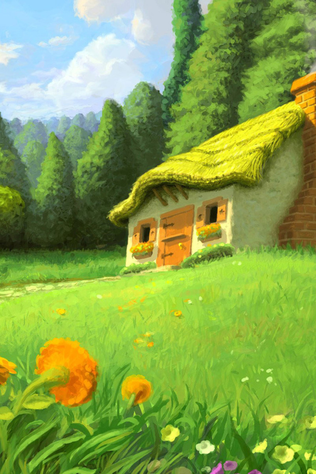Das Fantasy Art Scenery Wallpaper 640x960