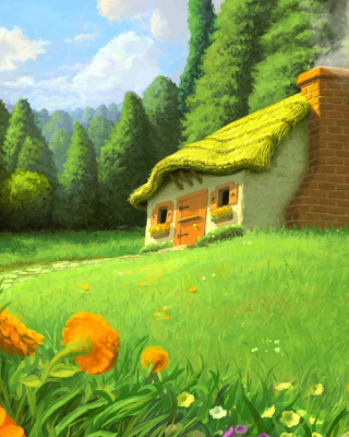 Fantasy Art Scenery - Obrázkek zdarma pro 480x640