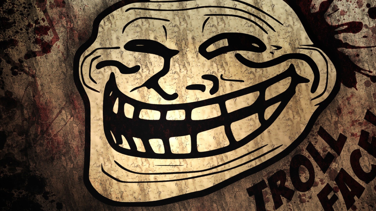 Das Troll Face Wallpaper 1280x720