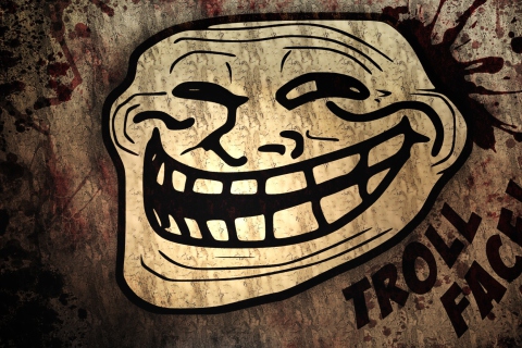 Troll Face wallpaper 480x320