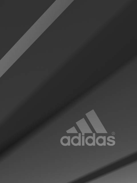 Adidas Grey Logo wallpaper 480x640
