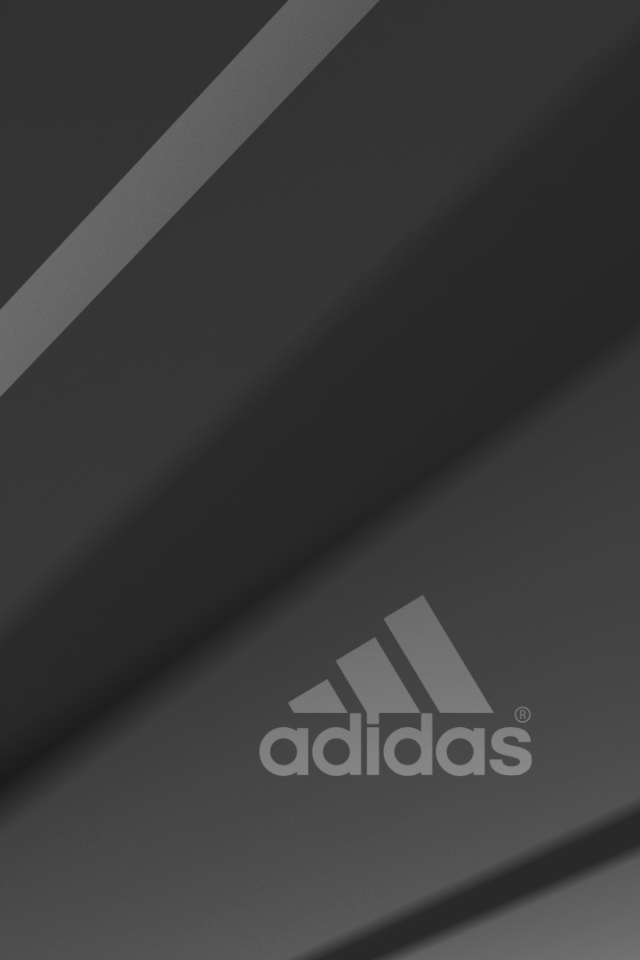 Sfondi Adidas Grey Logo 640x960