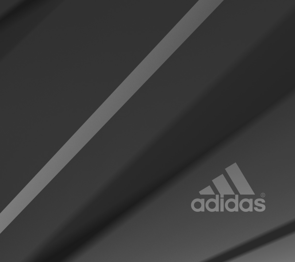 Das Adidas Grey Logo Wallpaper 960x854