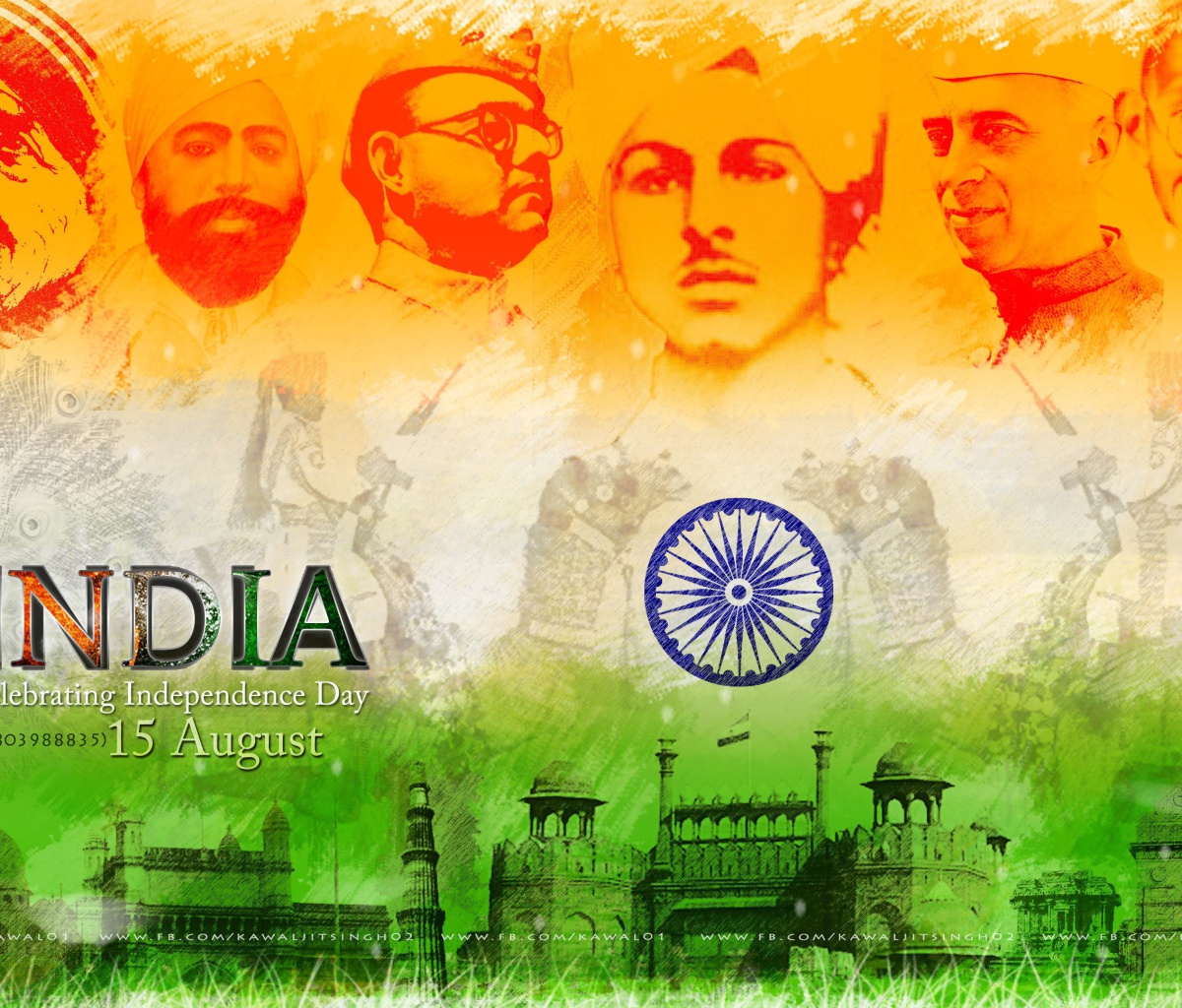 Sfondi Independence Day India 15 August 1200x1024