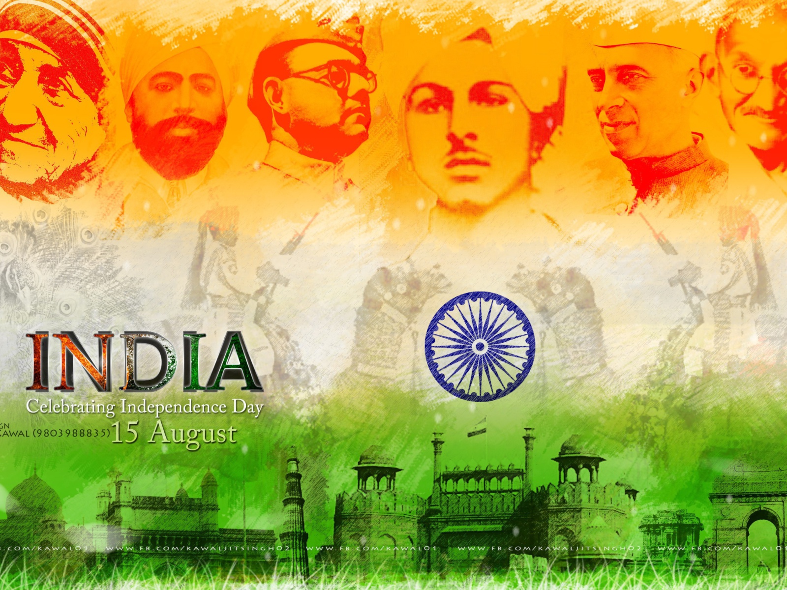 Screenshot №1 pro téma Independence Day India 15 August 1600x1200