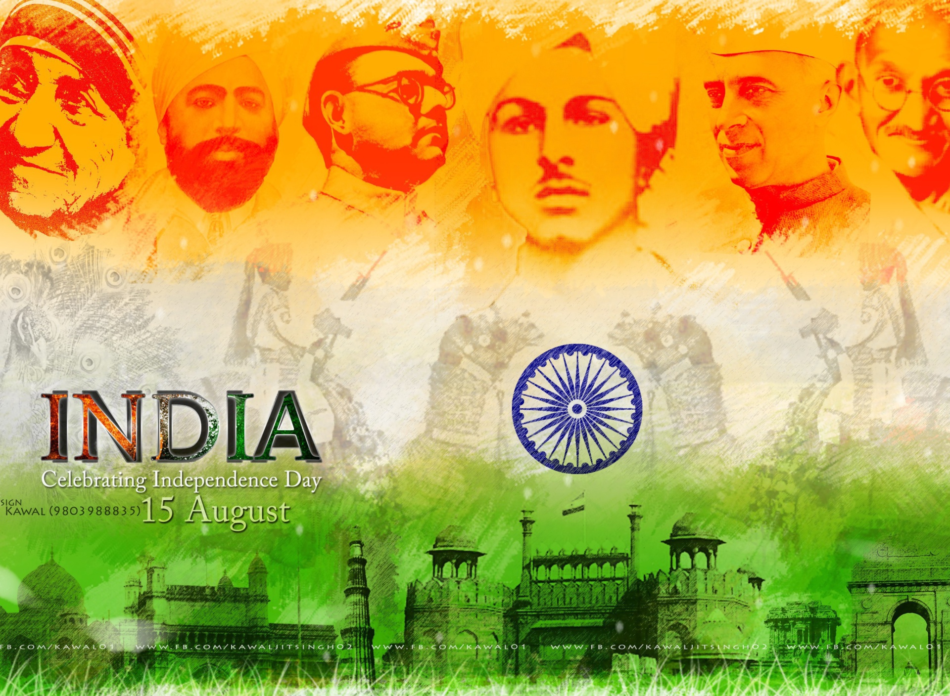 Sfondi Independence Day India 15 August 1920x1408