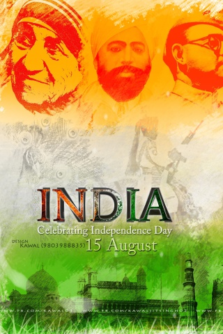 Sfondi Independence Day India 15 August 320x480