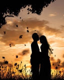 Sfondi Romantic Silhouettes 128x160