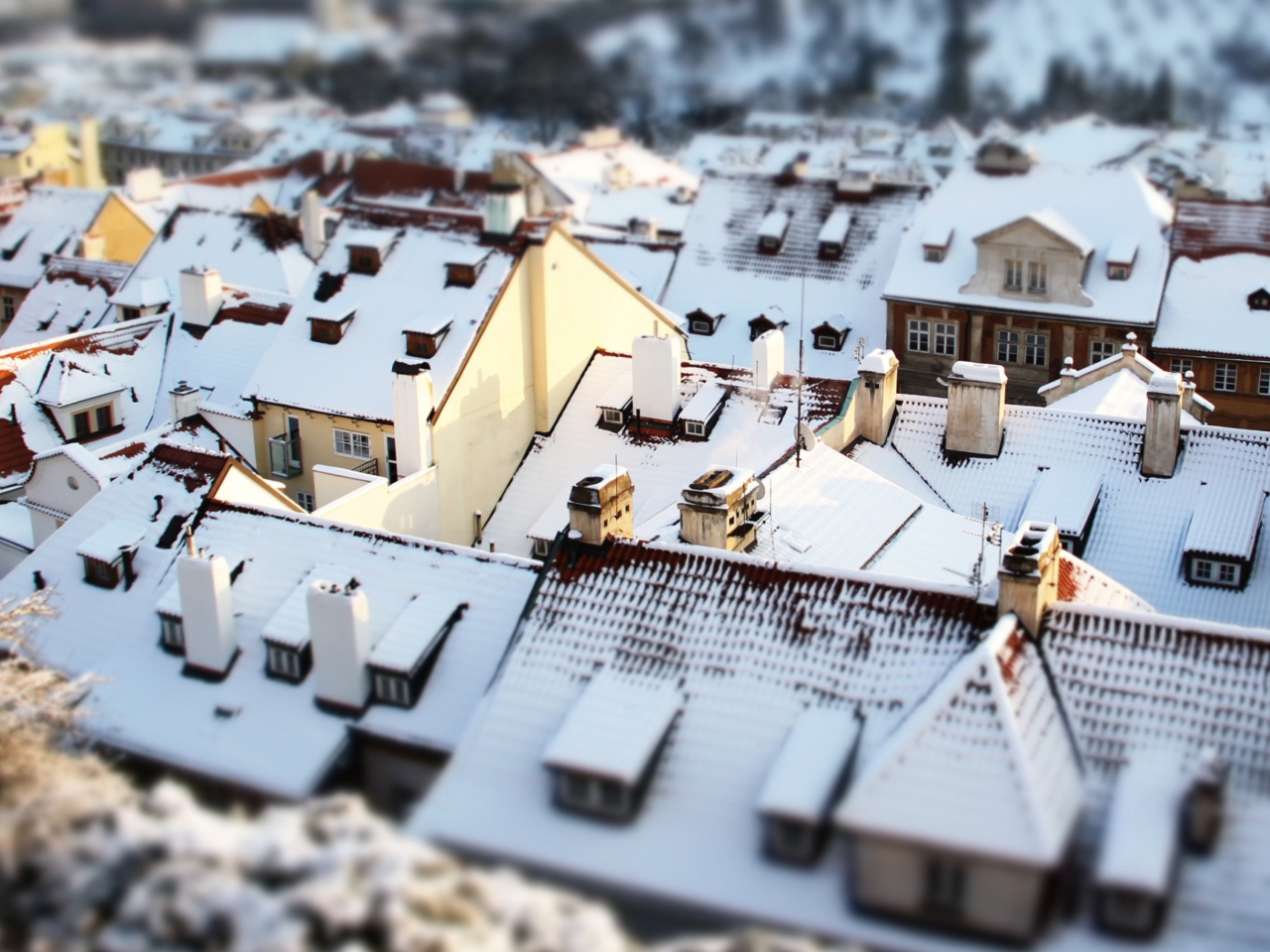 Fondo de pantalla Rooftops In Prague 1280x960